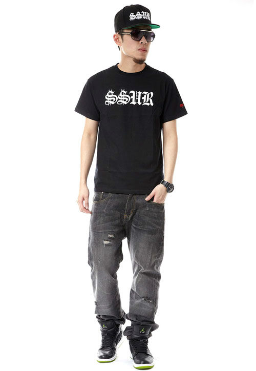 SSUR 嘻哈風格 印花短袖T恤 男款